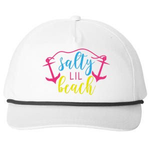 Salty Lil Beach Funny Vacation Snapback Five-Panel Rope Hat