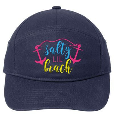 Salty Lil Beach Funny Vacation 7-Panel Snapback Hat