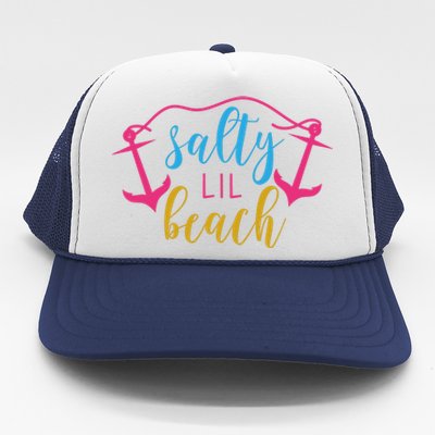 Salty Lil Beach Funny Vacation Trucker Hat