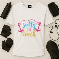 Salty Lil Beach Funny Vacation Performance Shirt