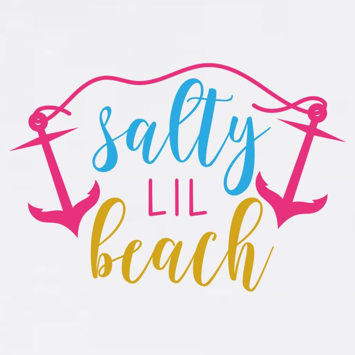 Salty Lil Beach Funny Vacation Performance Shirt