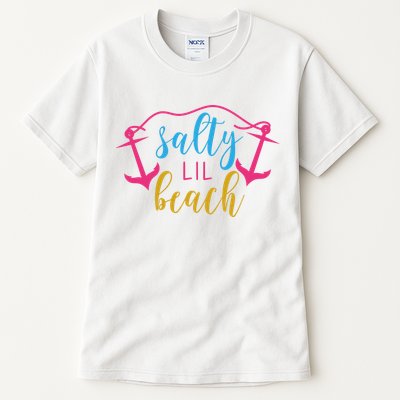 Salty Lil Beach Funny Vacation Tall T-Shirt