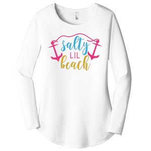 Salty Lil Beach Funny Vacation Women's Perfect Tri Tunic Long Sleeve Shirt