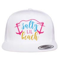 Salty Lil Beach Funny Vacation Flat Bill Trucker Hat