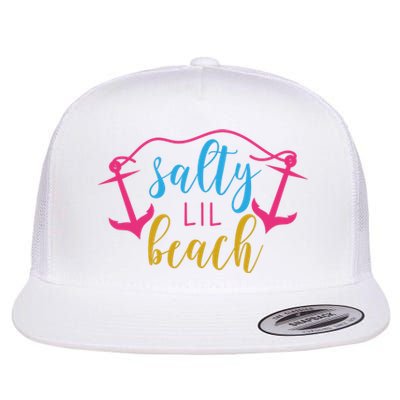 Salty Lil Beach Funny Vacation Flat Bill Trucker Hat