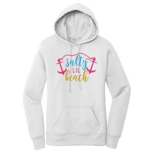 Salty Lil Beach Funny Vacation Women's Pullover Hoodie