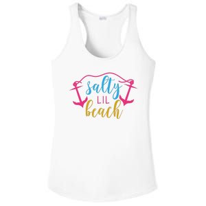 Salty Lil Beach Funny Vacation Ladies PosiCharge Competitor Racerback Tank