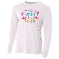 Salty Lil Beach Funny Vacation Cooling Performance Long Sleeve Crew