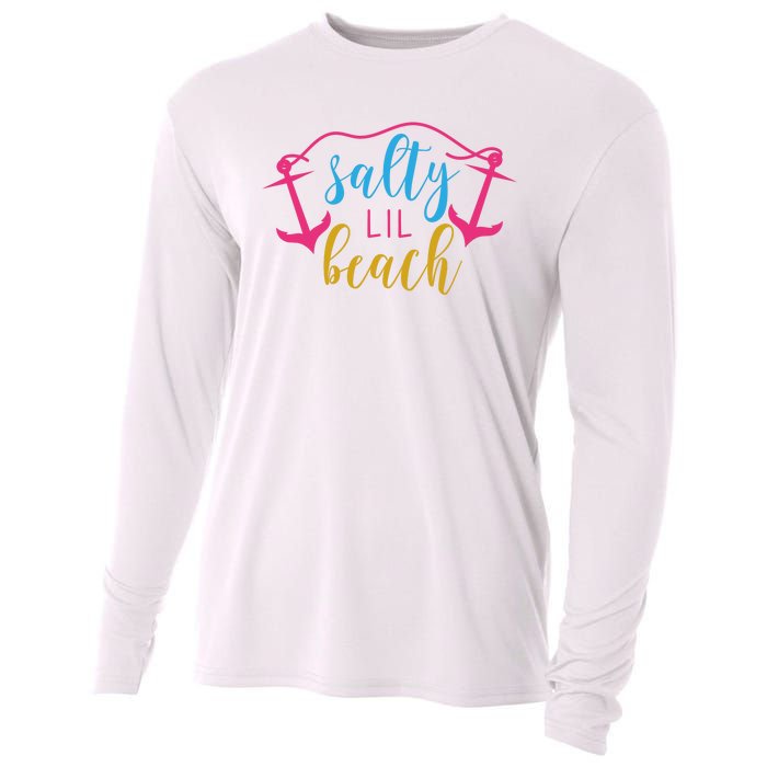 Salty Lil Beach Funny Vacation Cooling Performance Long Sleeve Crew