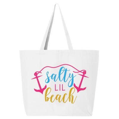 Salty Lil Beach Funny Vacation 25L Jumbo Tote