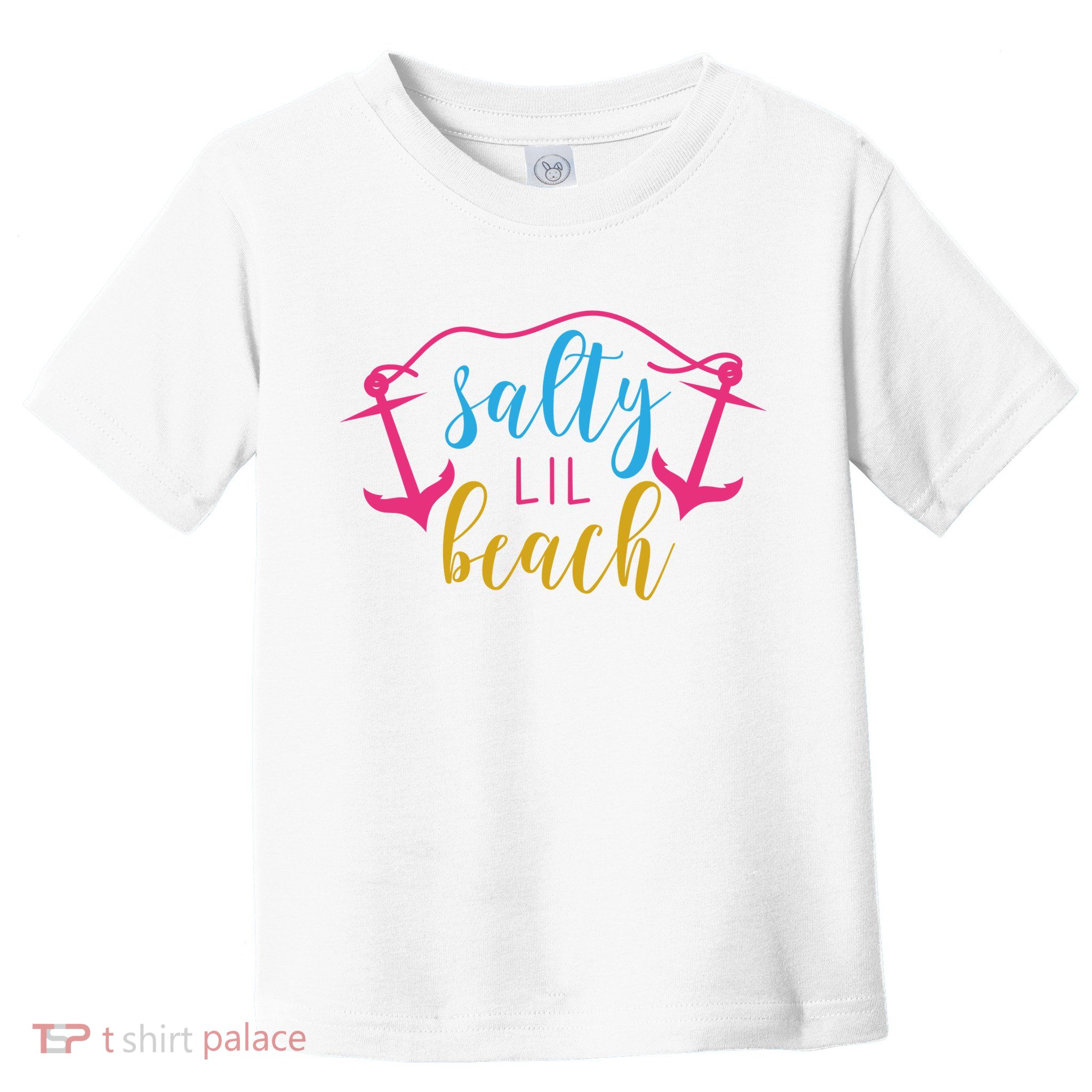 Salty Lil Beach Funny Vacation Toddler T-Shirt