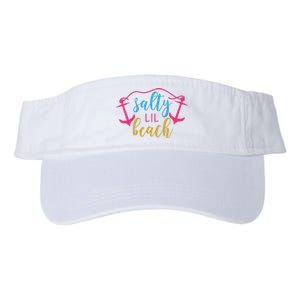 Salty Lil Beach Funny Vacation Valucap Bio-Washed Visor