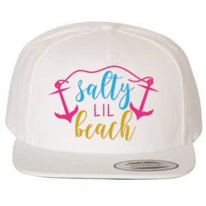 Salty Lil Beach Funny Vacation Wool Snapback Cap