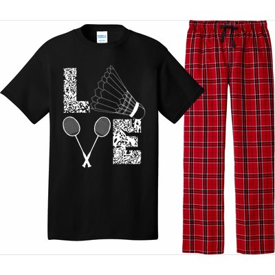 Shuttlecock Love Badminton Racquet Smashs Gift Pajama Set