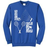 Shuttlecock Love Badminton Racquet Smashs Gift Sweatshirt