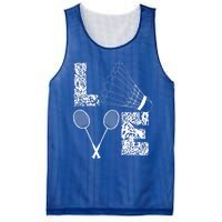 Shuttlecock Love Badminton Racquet Smashs Gift Mesh Reversible Basketball Jersey Tank