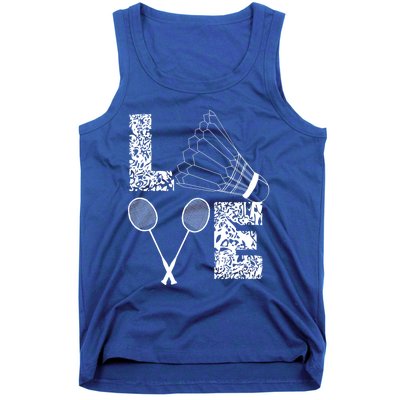 Shuttlecock Love Badminton Racquet Smashs Gift Tank Top