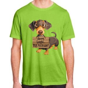 Short Legs Big Attitude Dachshund Cool Gift Adult ChromaSoft Performance T-Shirt