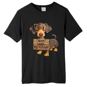 Short Legs Big Attitude Dachshund Cool Gift Tall Fusion ChromaSoft Performance T-Shirt