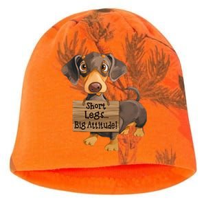 Short Legs Big Attitude Dachshund Cool Gift Kati - Camo Knit Beanie