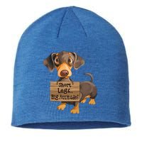 Short Legs Big Attitude Dachshund Cool Gift Sustainable Beanie