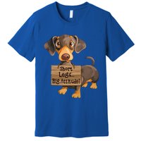 Short Legs Big Attitude Dachshund Cool Gift Premium T-Shirt