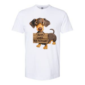 Short Legs Big Attitude Dachshund Cool Gift Softstyle CVC T-Shirt