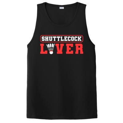 Shuttlecock Lover Badminton Lover Gift PosiCharge Competitor Tank