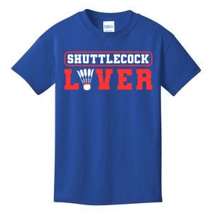 Shuttlecock Lover Badminton Lover Gift Kids T-Shirt