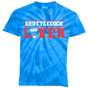 Shuttlecock Lover Badminton Lover Gift Kids Tie-Dye T-Shirt