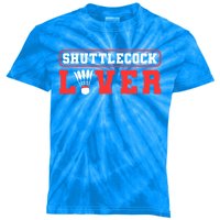 Shuttlecock Lover Badminton Lover Gift Kids Tie-Dye T-Shirt