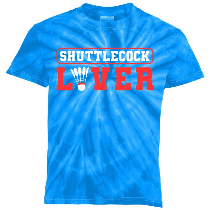 Shuttlecock Lover Badminton Lover Gift Kids Tie-Dye T-Shirt