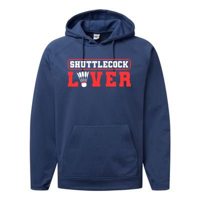 Shuttlecock Lover Badminton Lover Gift Performance Fleece Hoodie