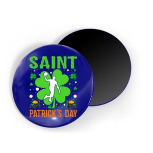 Shamrock Lucky Basketball Player St Patrick's Day Gift Magnet