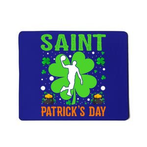 Shamrock Lucky Basketball Player St Patrick's Day Gift Mousepad