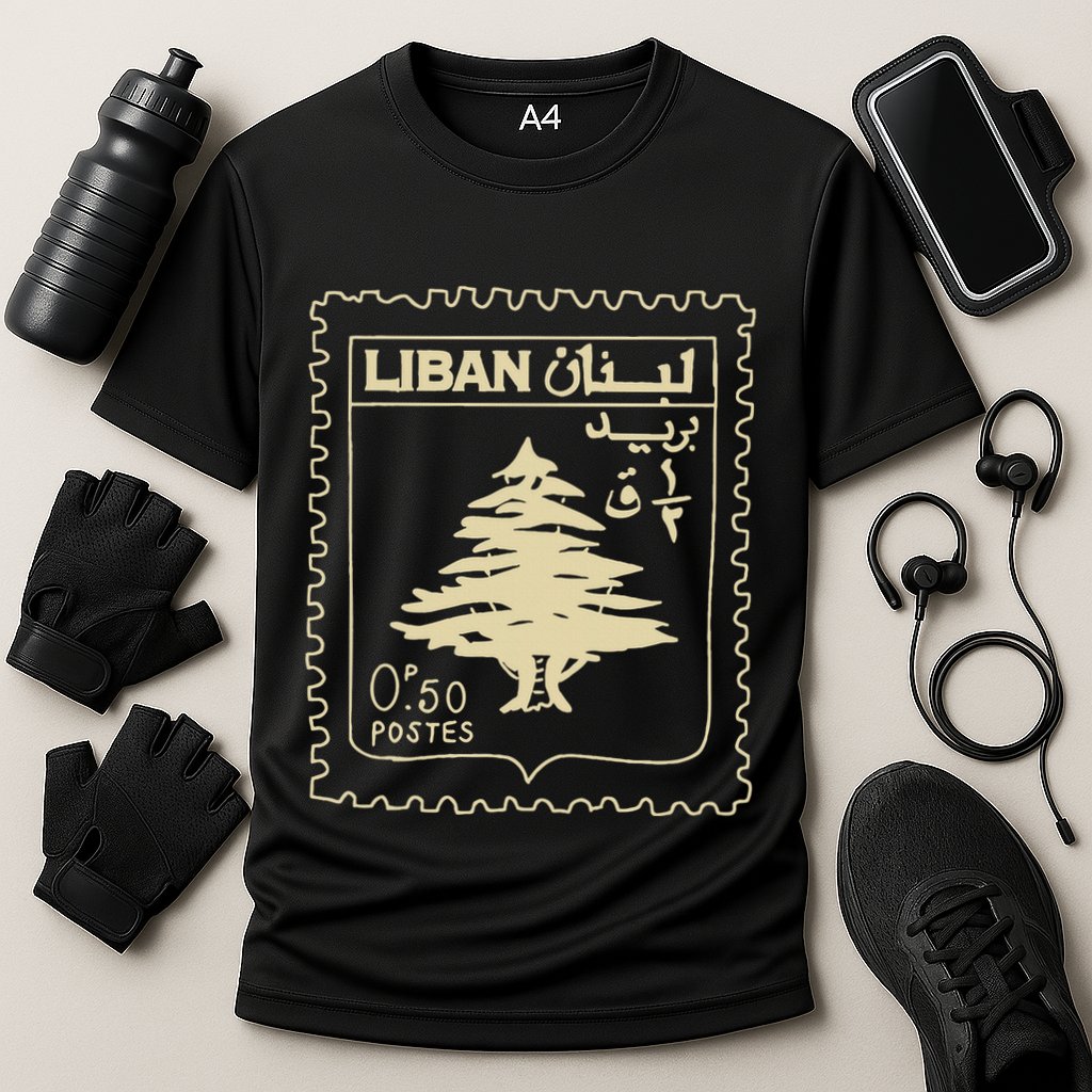 Support Lebanon Beirut Map Lebanese Flag Performance Shirt