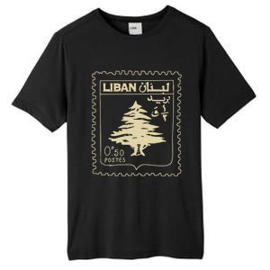 Support Lebanon Beirut Map Lebanese Flag Tall Fusion ChromaSoft Performance T-Shirt