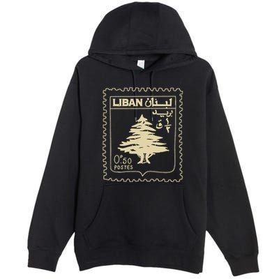 Support Lebanon Beirut Map Lebanese Flag Premium Pullover Hoodie