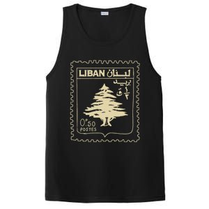 Support Lebanon Beirut Map Lebanese Flag PosiCharge Competitor Tank