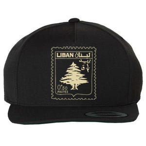 Support Lebanon Beirut Map Lebanese Flag Wool Snapback Cap