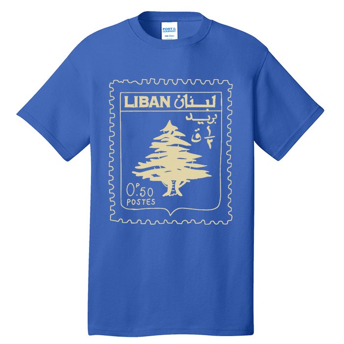 Support Lebanon Beirut Map Lebanese Flag Tall T-Shirt