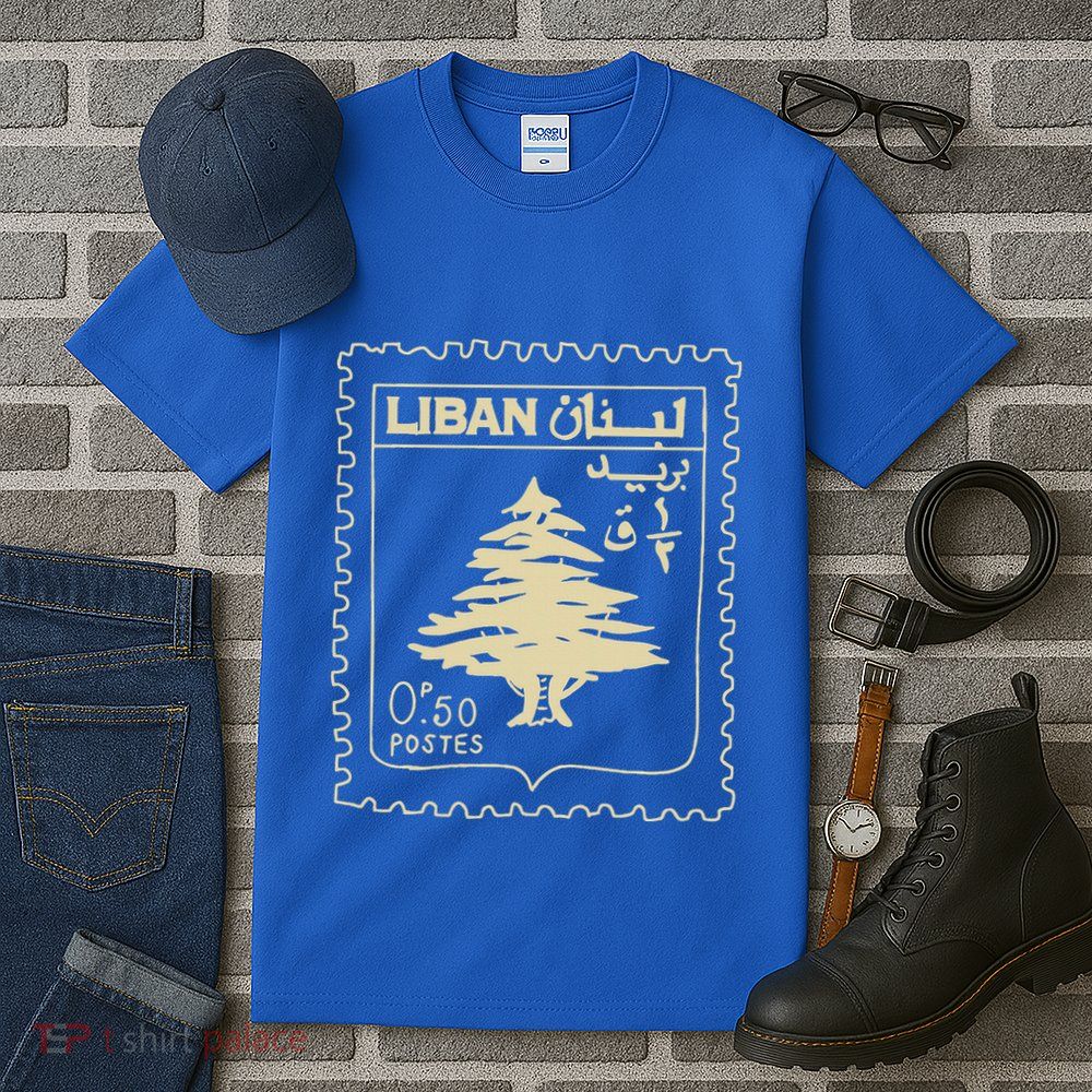 Support Lebanon Beirut Map Lebanese Flag Tall T-Shirt