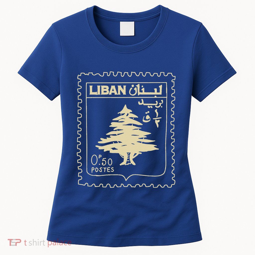 Support Lebanon Beirut Map Lebanese Flag Womens T-Shirt