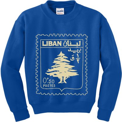 Support Lebanon Beirut Map Lebanese Flag Kids Sweatshirt