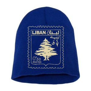 Support Lebanon Beirut Map Lebanese Flag Short Acrylic Beanie