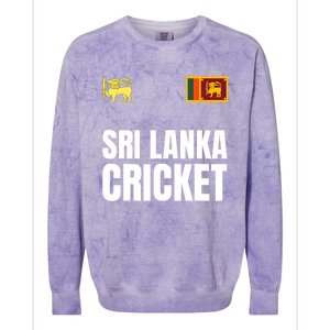 Sri Lanka Cricket 2024 Sri Lankan Cricket Jersey Colorblast Crewneck Sweatshirt