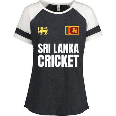 Sri Lanka Cricket 2024 Sri Lankan Cricket Jersey Enza Ladies Jersey Colorblock Tee