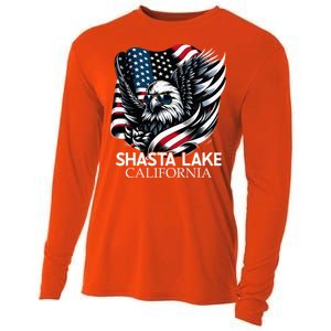 Shasta Lake California 4th Of July Usa Cooling Performance Long Sleeve Crew