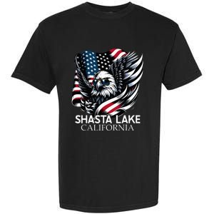 Shasta Lake California 4th Of July Usa Garment-Dyed Heavyweight T-Shirt