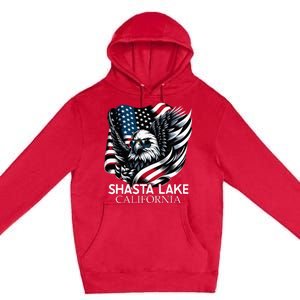 Shasta Lake California 4th Of July Usa Premium Pullover Hoodie